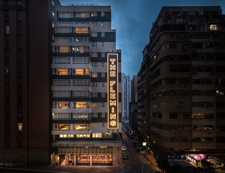 The Fleming Hotel Hong Kong Building Facade & Sign