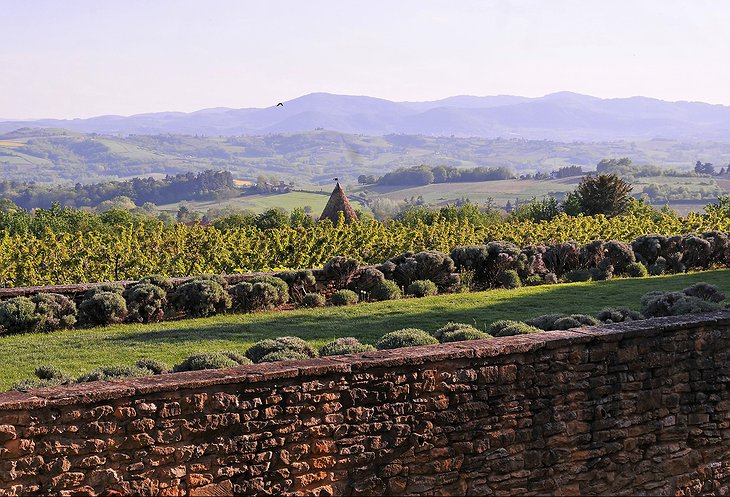 Chateau de Bagnols walls
