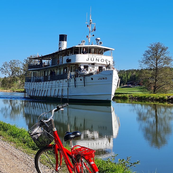 Juno boat and biking