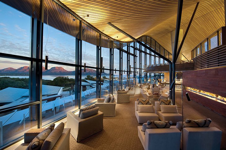 Saffire Freycinet hotel lounge