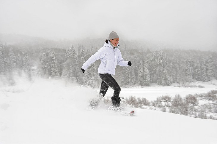 Snowshoeing in Dunton Hot Springs