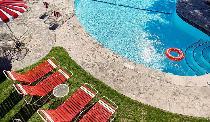 Austin Motel Kidney-Shaped Pool