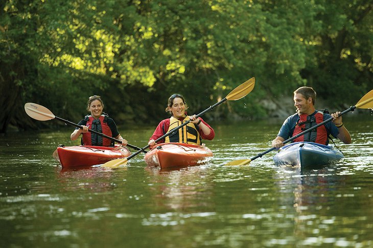 Lenox canoeing