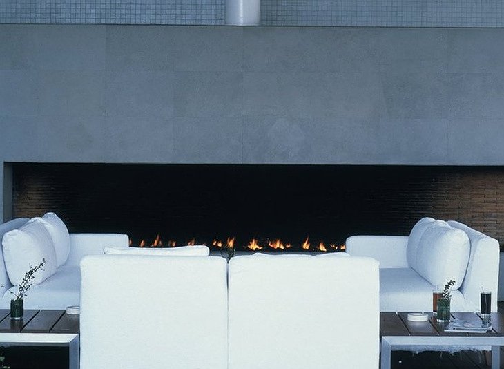 Hotel Habita fireplace
