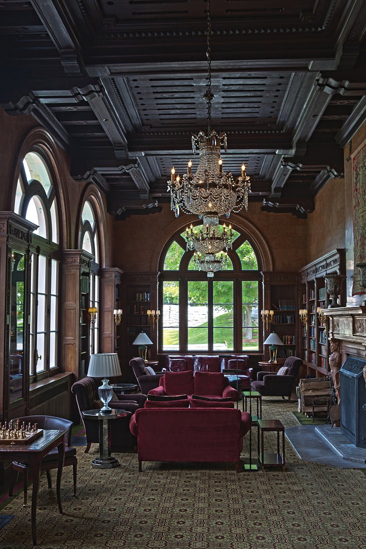 Canyon Ranch Lenox Mansion library