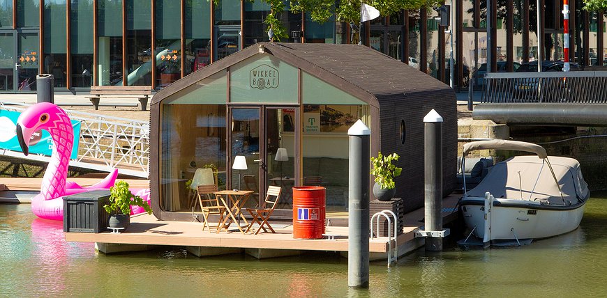 Wikkelboats - Floating Cardboard Houses In Rotterdam