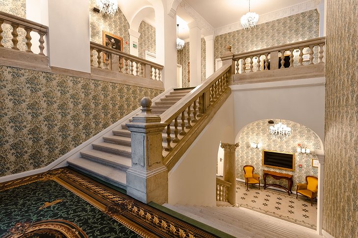 Mystery Hotel Budapest Staircase