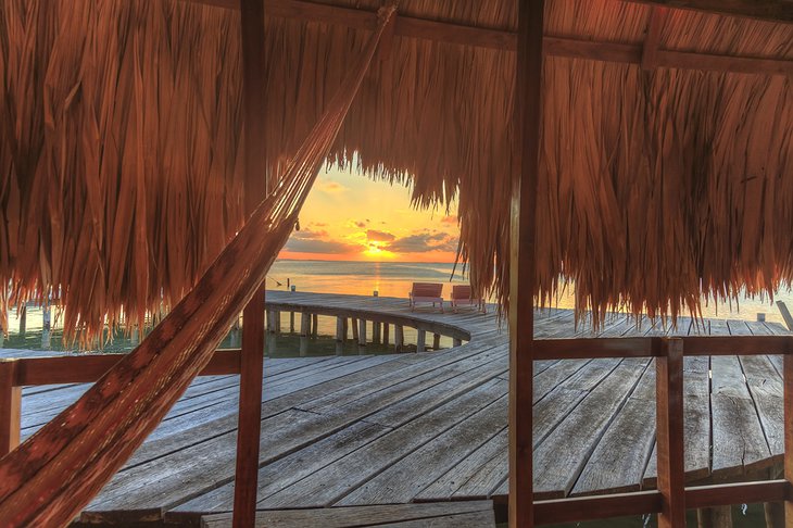St. George's Caye Resort Terrace Sunset