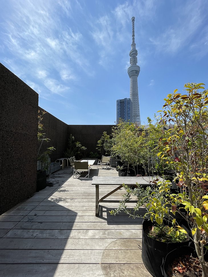 AET Hotel Apartment Rooftop Terrace Greenery & Tokyo Skytree