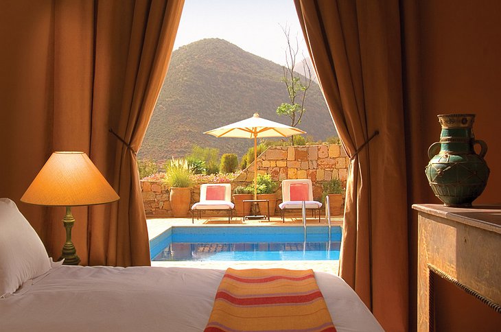 Kasbah Tamadot room with pool