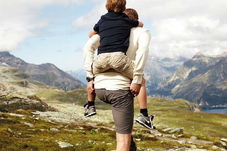 Swiss Alpine trekking