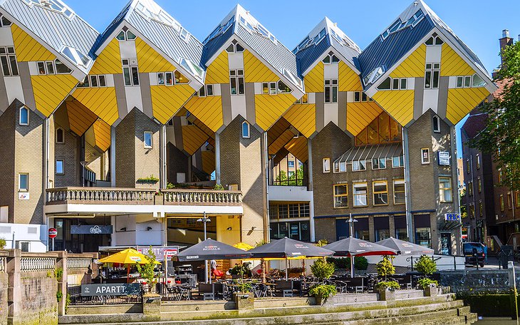 The Cube House roofs