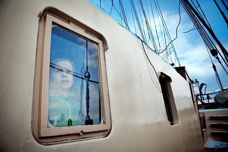 Spitsbergen Ship window