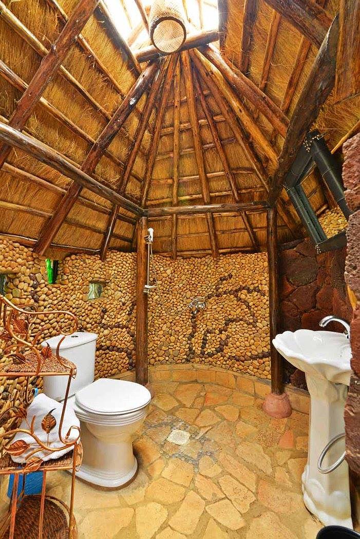 Malakai Eco Lodge Volcanic Hut Bathroom