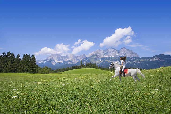 Green Spa Resort Stanglwirt Horse Riding in the Nature