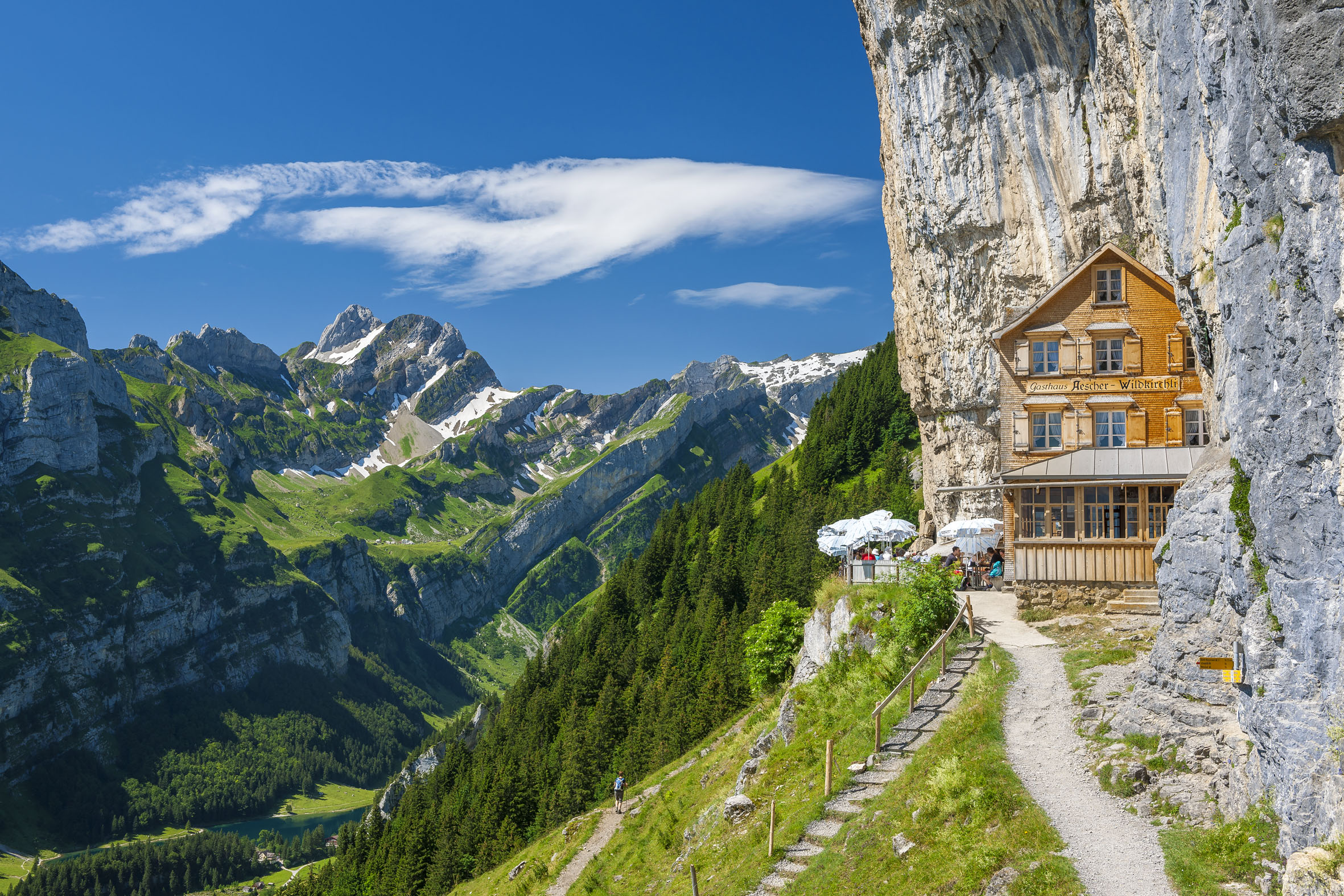 Hasil gambar untuk Berggasthaus Aescher Wildkirchli,