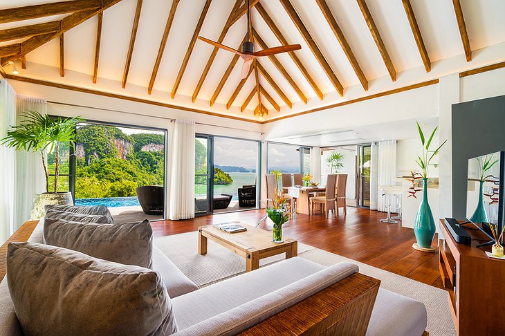 Hilltop Pool Villa Living Room