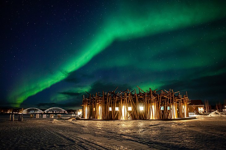 Arctic Bath Aurora Borealis - Northern Lights In The Swedish Lapland