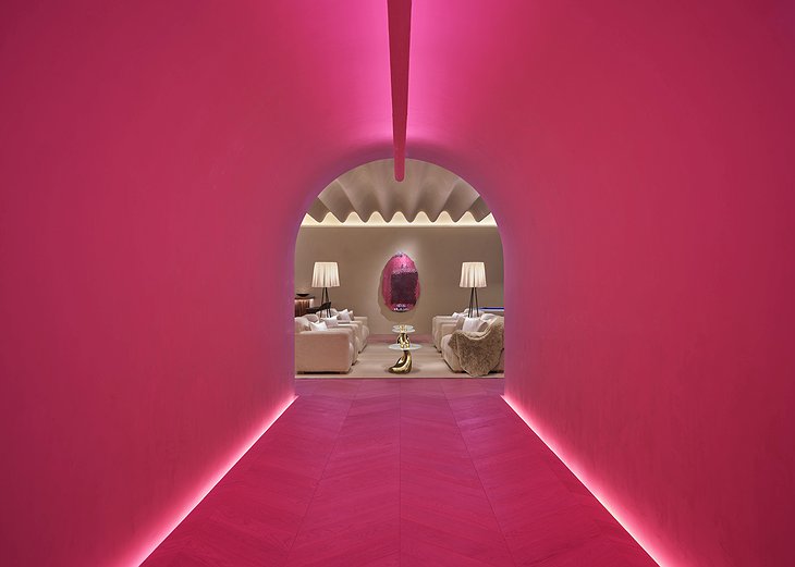 The Madrid Edition Hotel Portico Pink Entrance