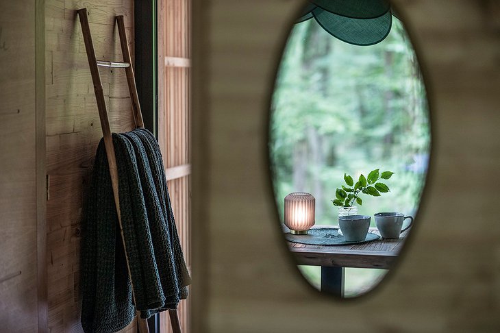 Loire Valley Lodges Treehouse Bathroom Mirror