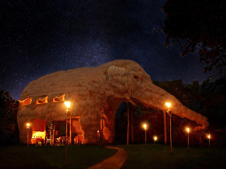 Kumbuk River Resort Elephant Villa Night Sky