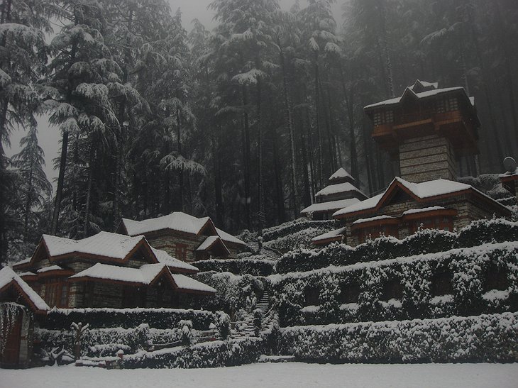 The Himalayan Village Resort in the winter