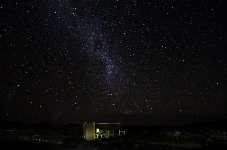 Starry night at the Kulala Desert Lodge