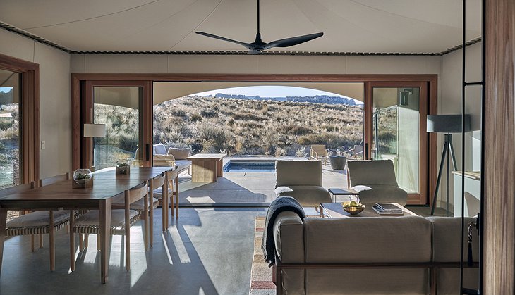 Camp Sarika, Amangiri Living Room