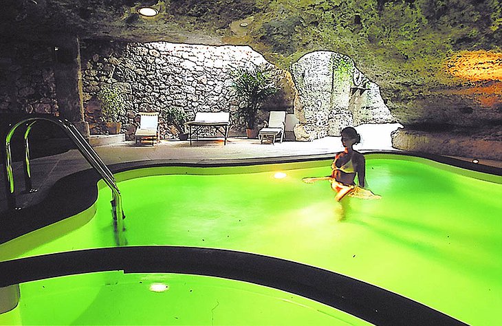 Cave swimming pool