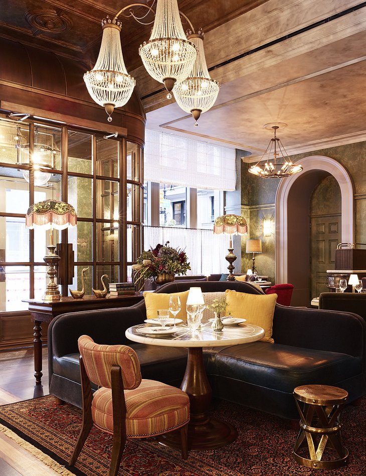 The Beekman Hotel lounge