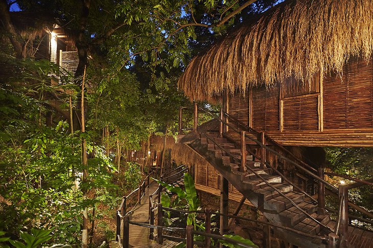 Sugar Beach Rainforest Spa Wooden Bungalows