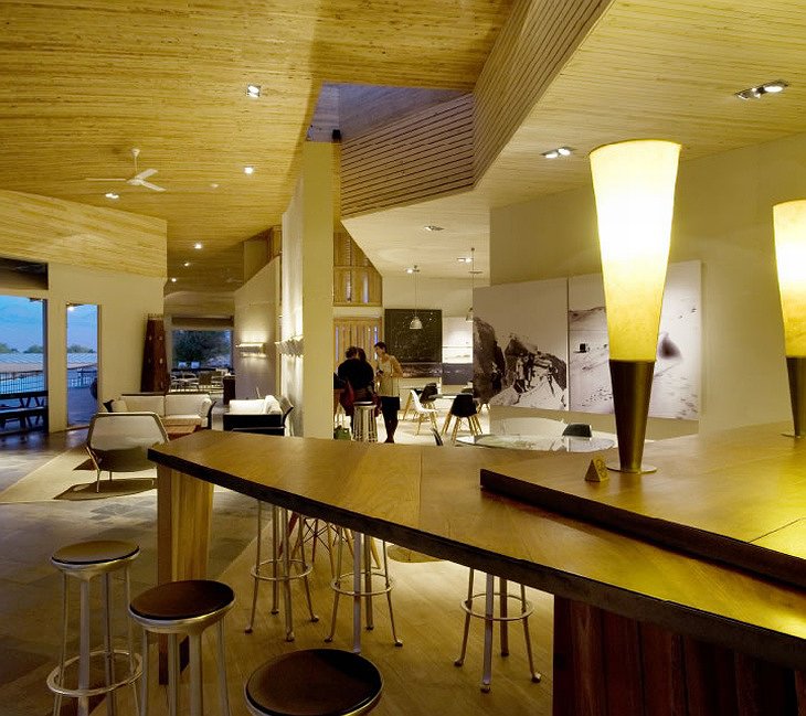 Atacama Hotel wooden interior