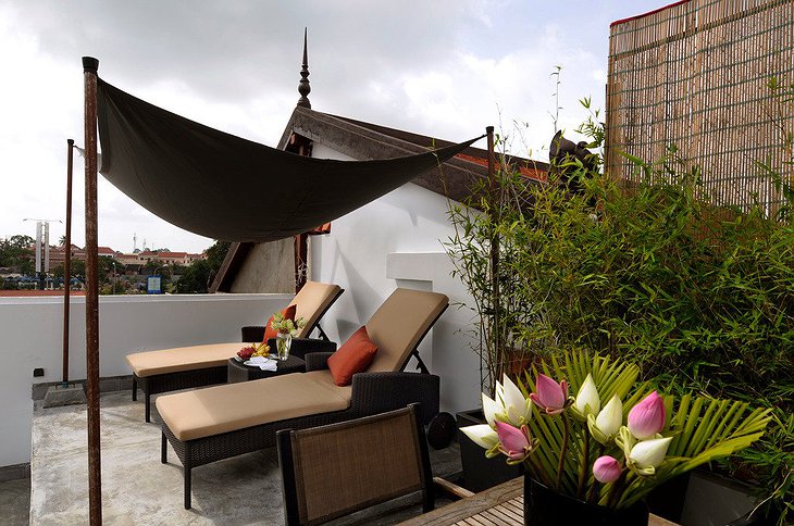 Hotel Be Angkor rooftop terrace