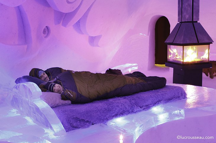 Sleep in the ice room