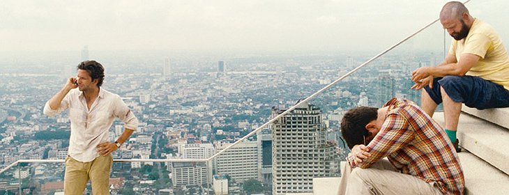 The guys from Hangover Part II. on the rooftop of Lebua at State Tower
