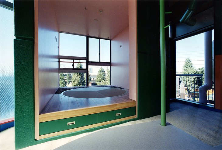 Reversible Destiny Lofts Room With Rounded Tatami Mats