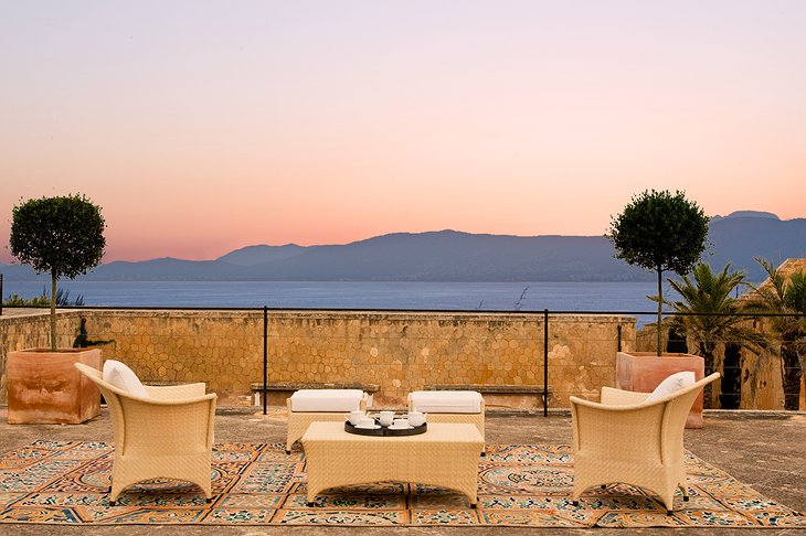 Cap Rocat Hotel Rooftop Terrace Sunset Panorama