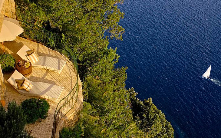 Hotel Caesar Augustus private balcony