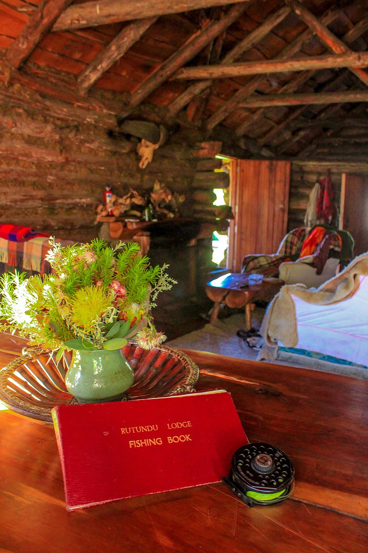 Visitors book main cabin sitting room