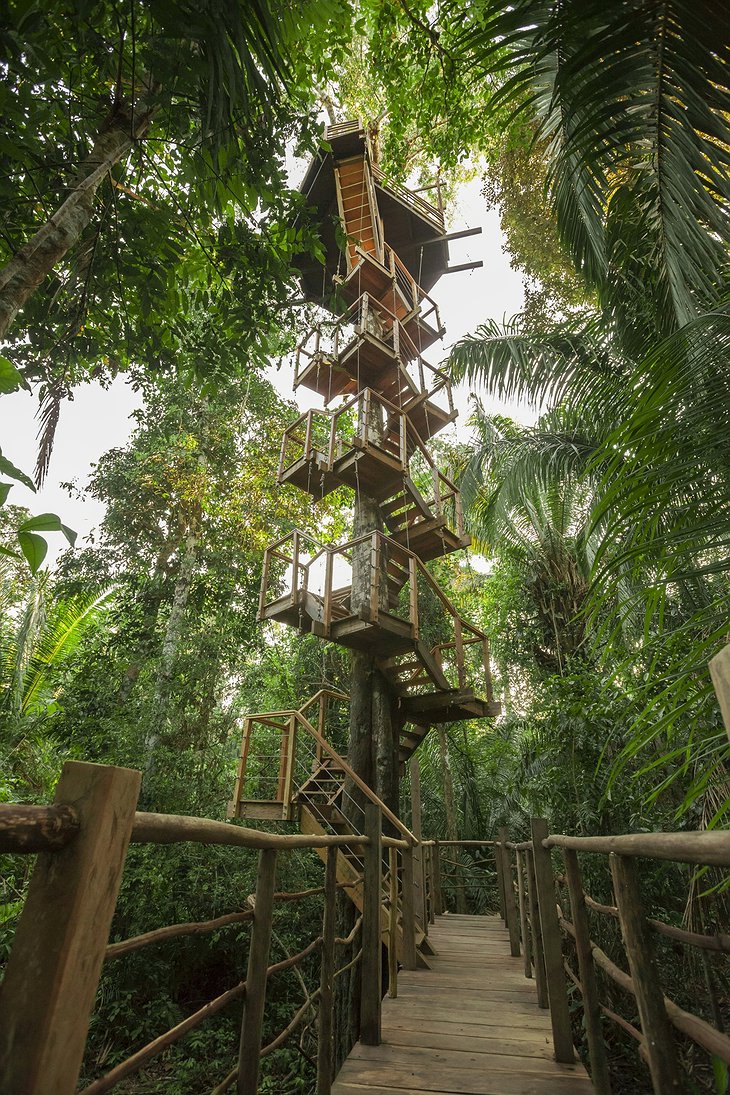 Treehouse Lodge Iquitos sky high tree house