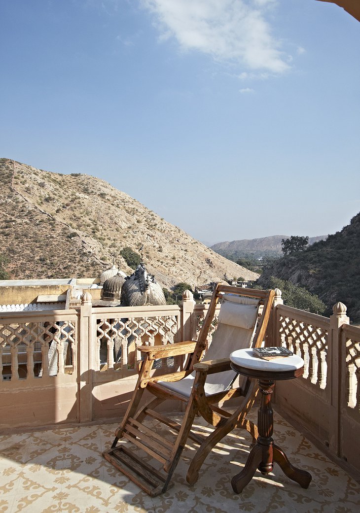 Samode Palace balcony views