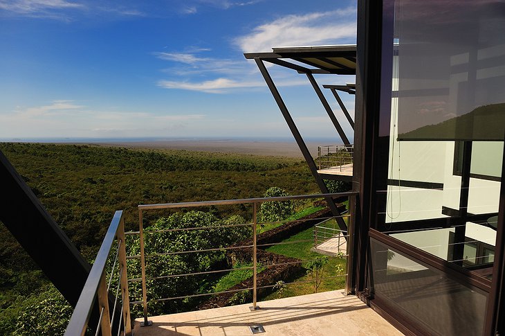 Pikaia Lodge balcony