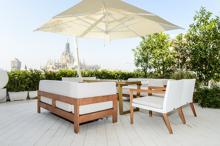 Boscolo Milano rooftop terrace