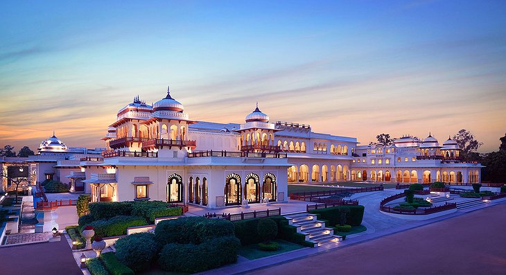 Rambagh Palace Lit Up At Night