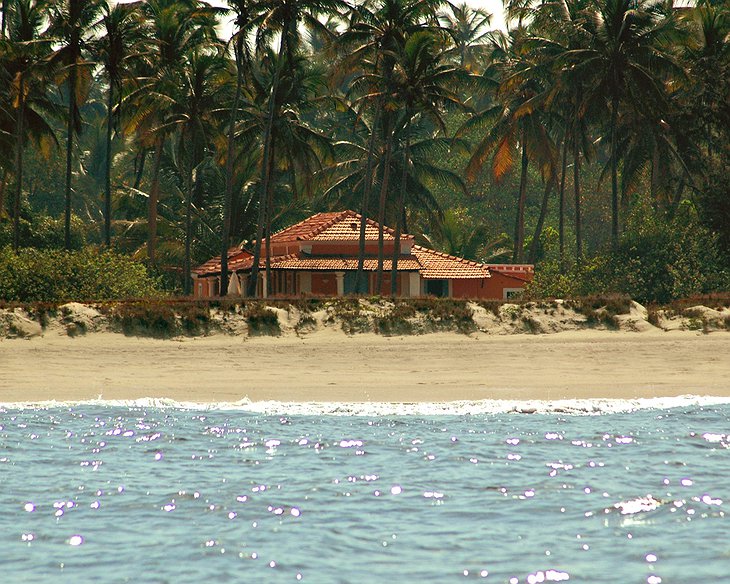 Elsewhere Goa beach house from the sea