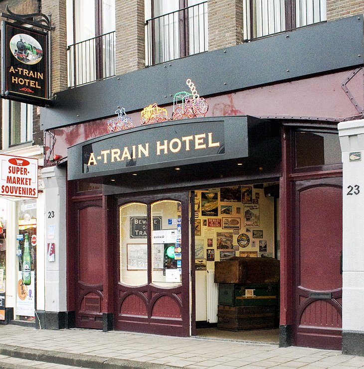 A-Train Hotel building in Amsterdam