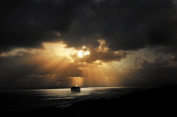 Spitbank Fort on the open sea