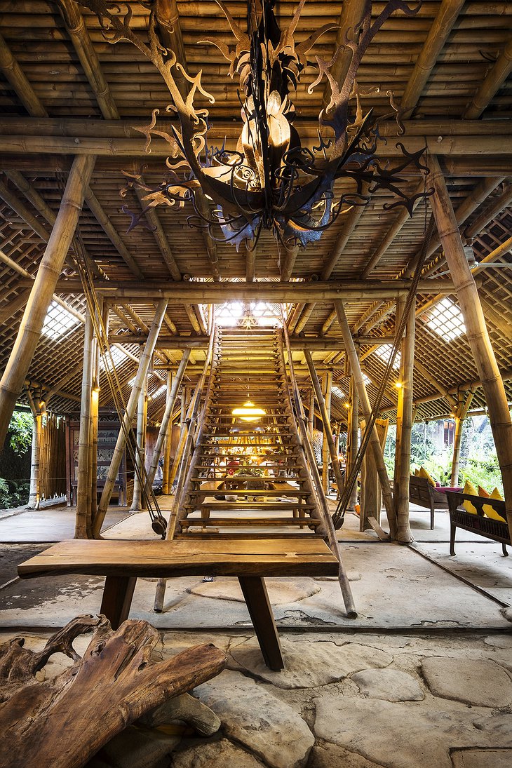 Bambu Indah main building interior
