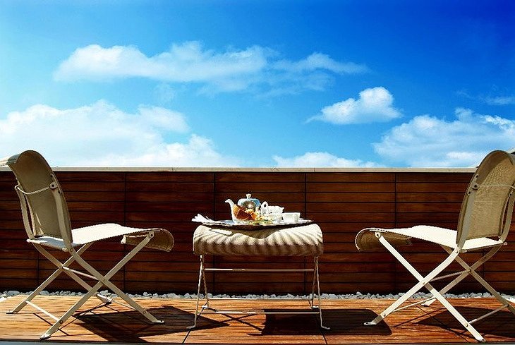 Ajia Hotel sunbath terrace