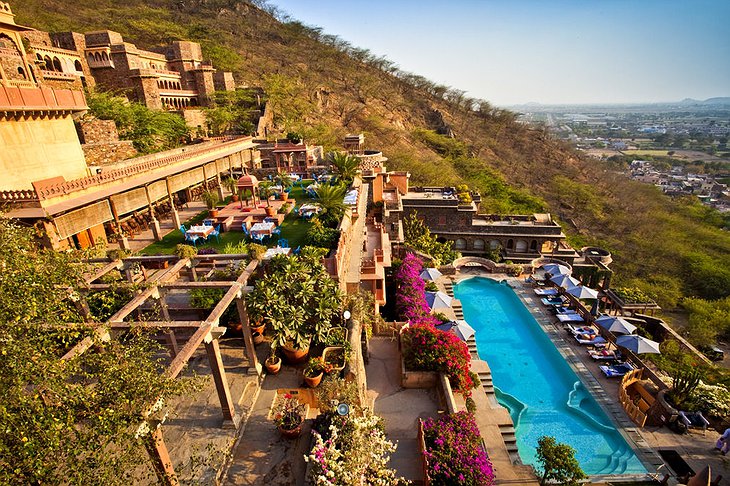 Neemrana Fort Palace swimming pool